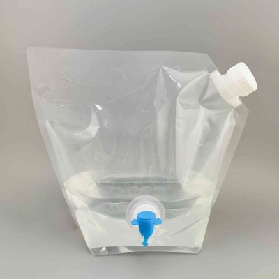 Custom Transparent Stand-up Pouch 5 L with Spout for Liquids