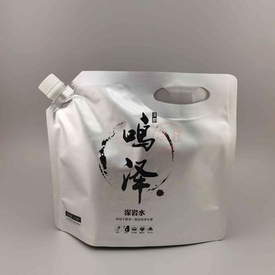 Custom Metallized Stand-up Pouch 5 L with Spout for Spring Water