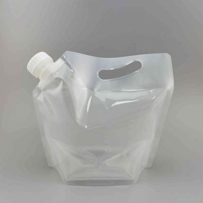 Custom Transparent Stand-up Spout Pouch 5 L with Screw Cap for Liquids