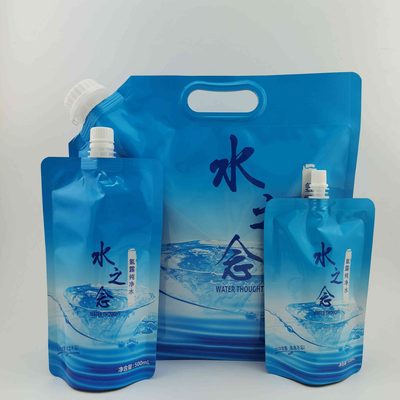 In-Stock Transparent Collapsible Water Pouch 5 L with Spout for Beer