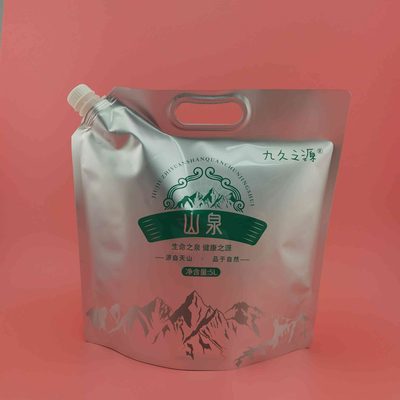 Custom Foil Liquid Packaging Pouch 1–10 L with Spout for Soy Milk