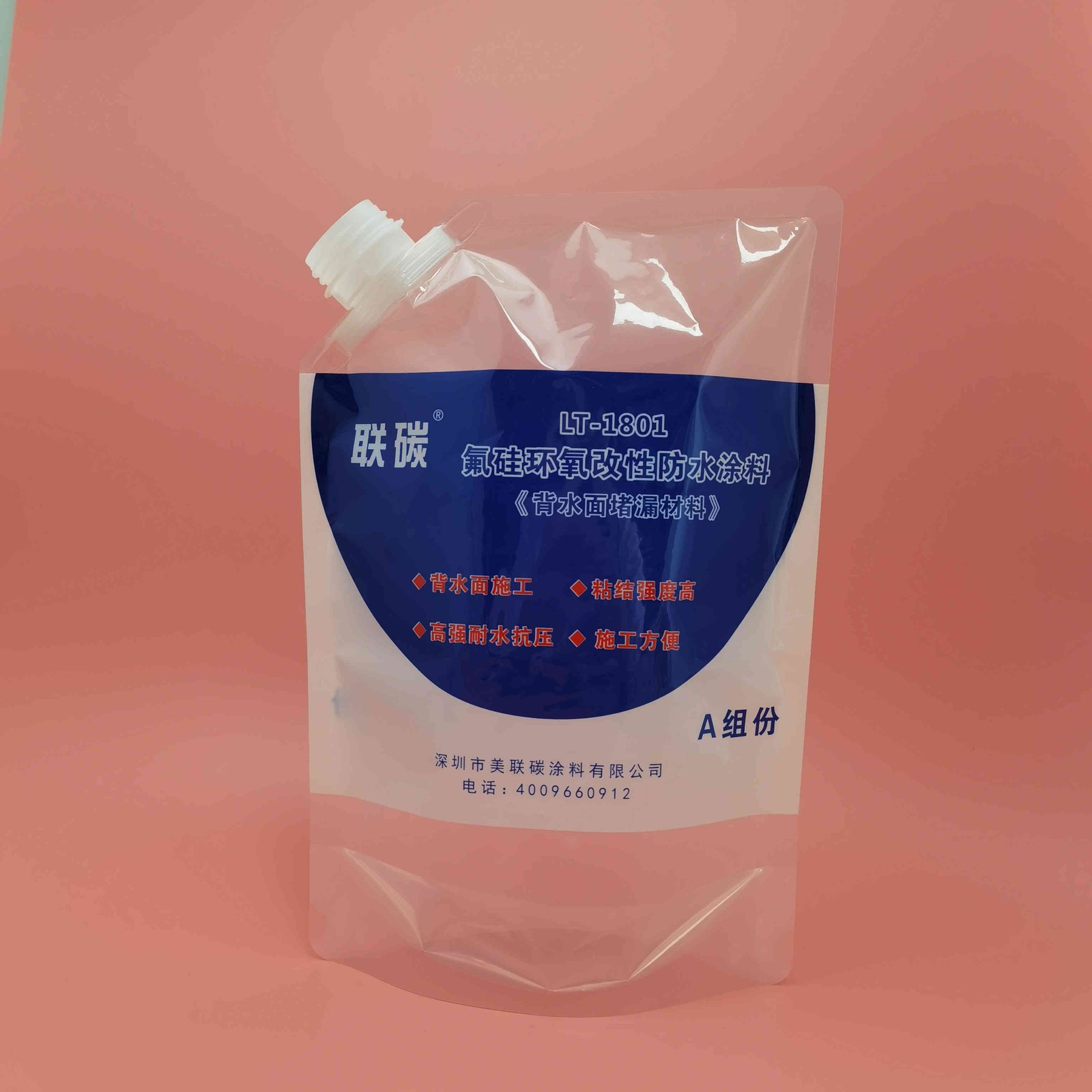 Custom Transparent Water Pouch 3 L with Spout, with Handle for Beer