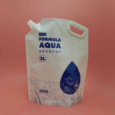 Custom Milky-White Stand-up Spout Pouch 5–10 L for Laundry Detergent