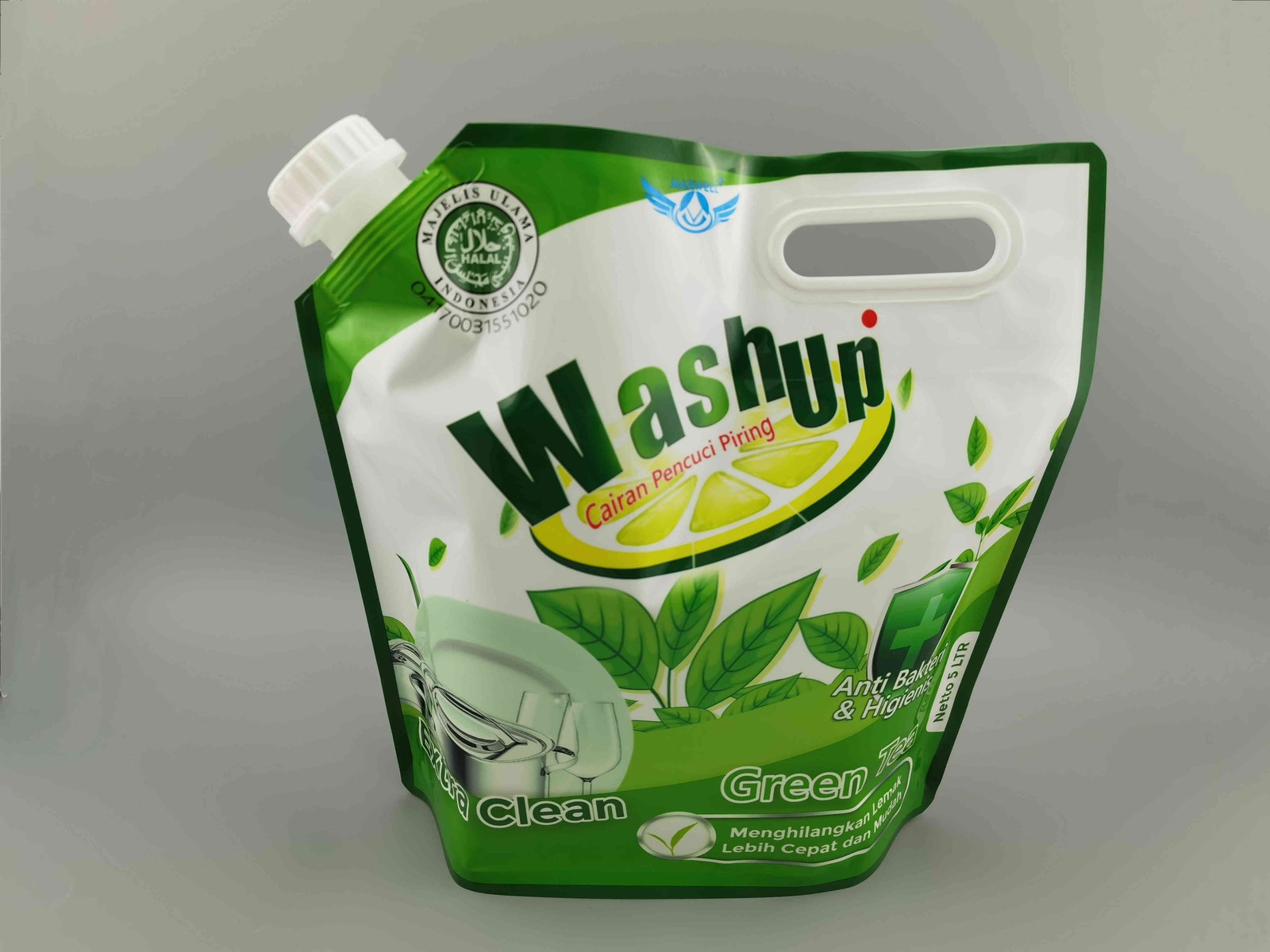 自立洗衣液果蔬清洁剂包装袋厂家 大容量手提液体吸嘴袋 日化洗涤用品包装袋