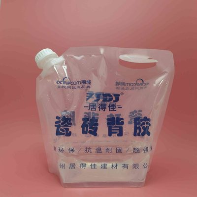 Custom Transparent Stand-up Pouch 5 L for Building Materials