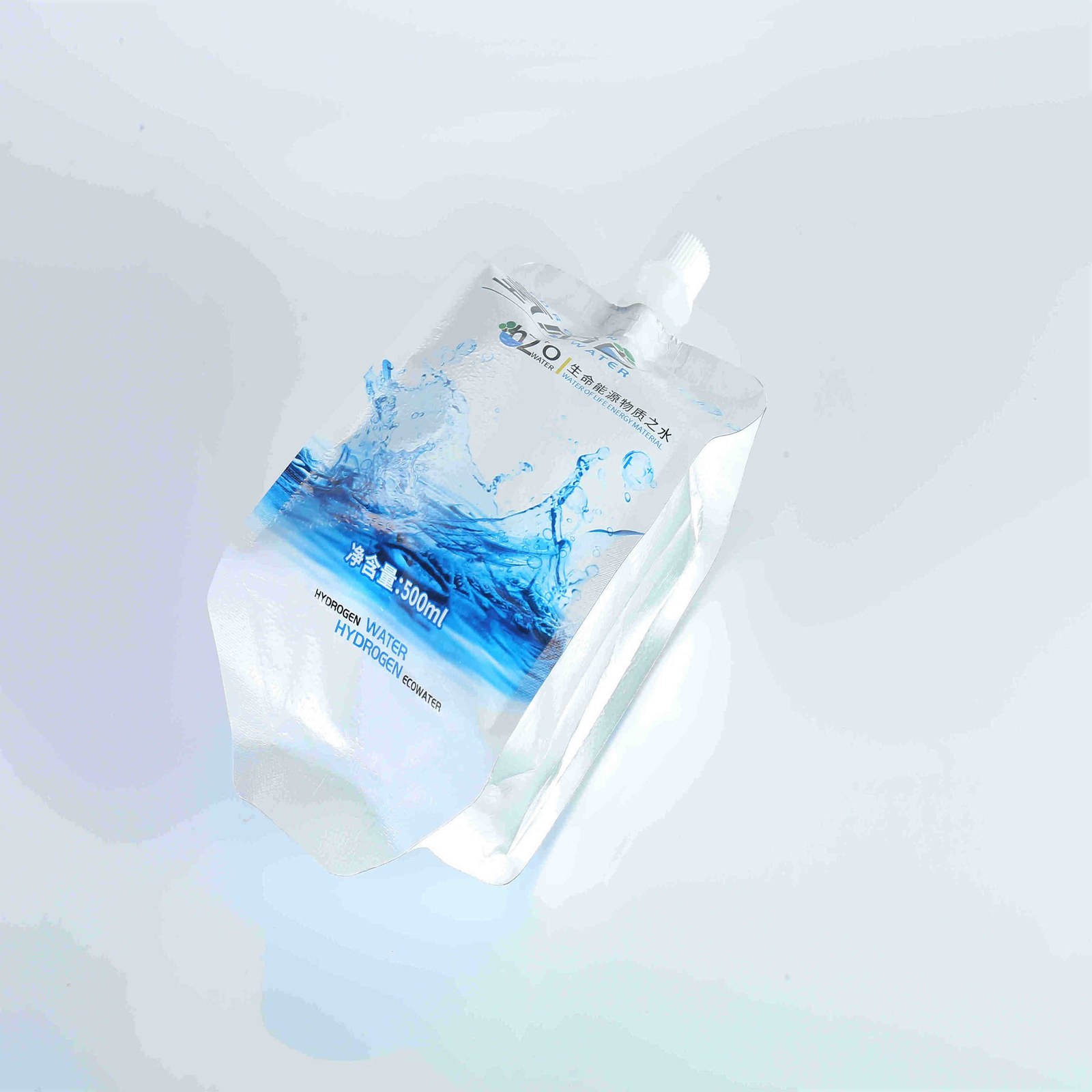 专业定制 550ml富氢水专用袋 强力抗氧化吸嘴袋 纯铝氢水吸嘴袋