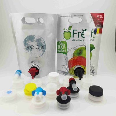 供应5L双插底自立袋果汁袋 红酒袋 带阀门吸嘴袋盒中袋