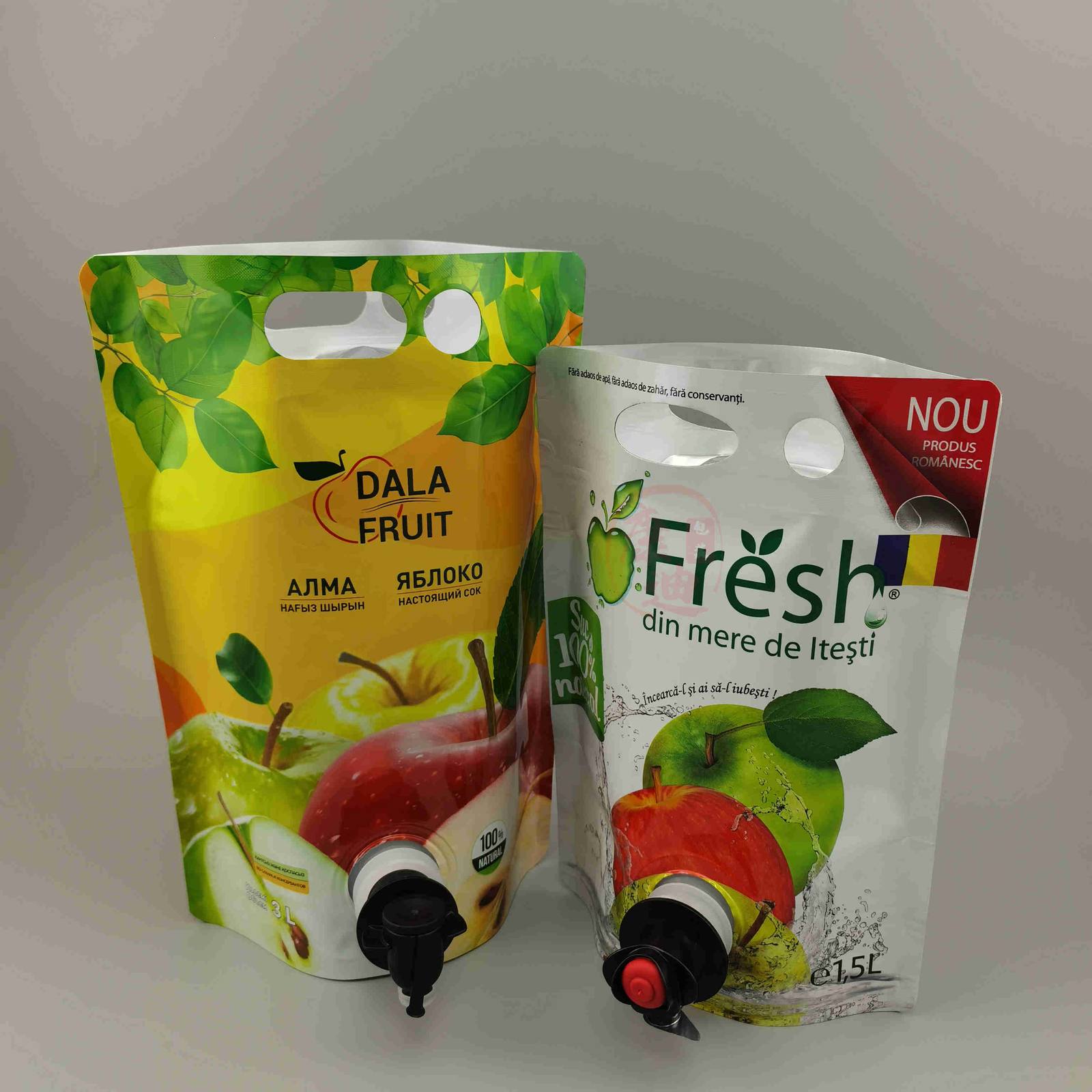 Custom Foil Wine Pouch 1–5 L with Valve and Spout for Juice
