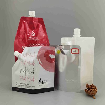 Custom Foil Packaging Pouch 500 ml with Spout for Perm Solution