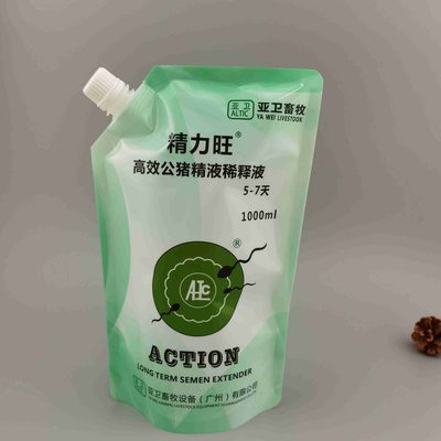 厂家定制印刷吸嘴袋异形袋自立站立铝箔袋洗衣液袋衣服护理包装袋