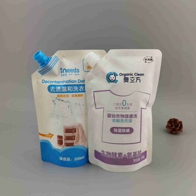 工厂定制洗衣液吸嘴自立袋日化用品塑料包装袋洗手液补充装包装袋