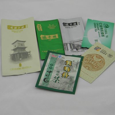 Custom Foil Three-Side-Seal Pouch for Green Tea and Black Tea
