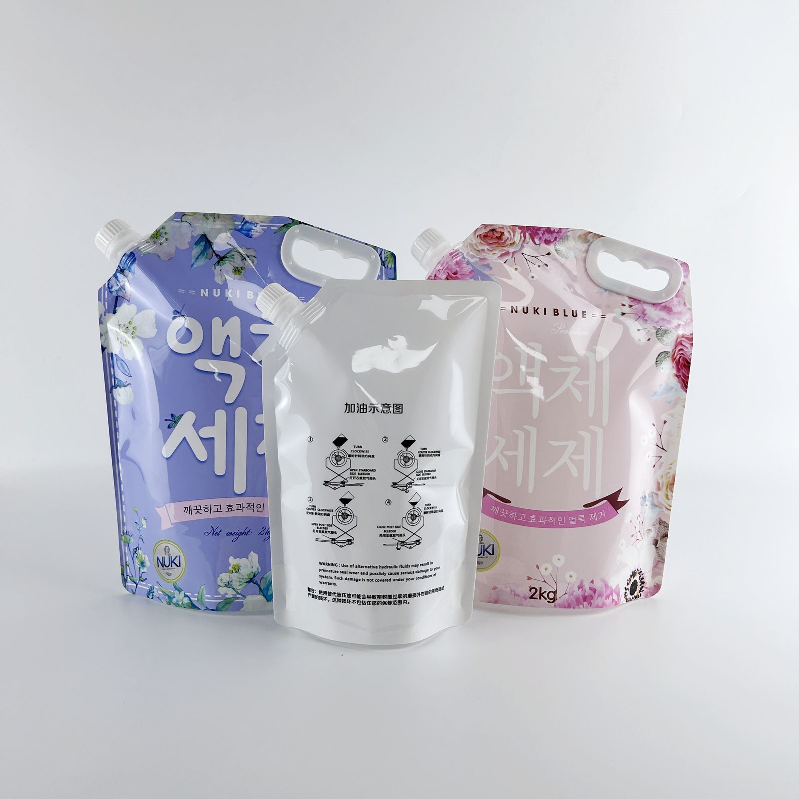 Custom Food-Grade Stand-up Spout Pouch for Laundry Detergent