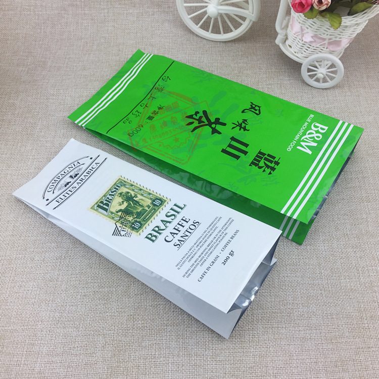 1KG茶叶固体饮料铝箔真空袋 侧边内折三边封压缩包装