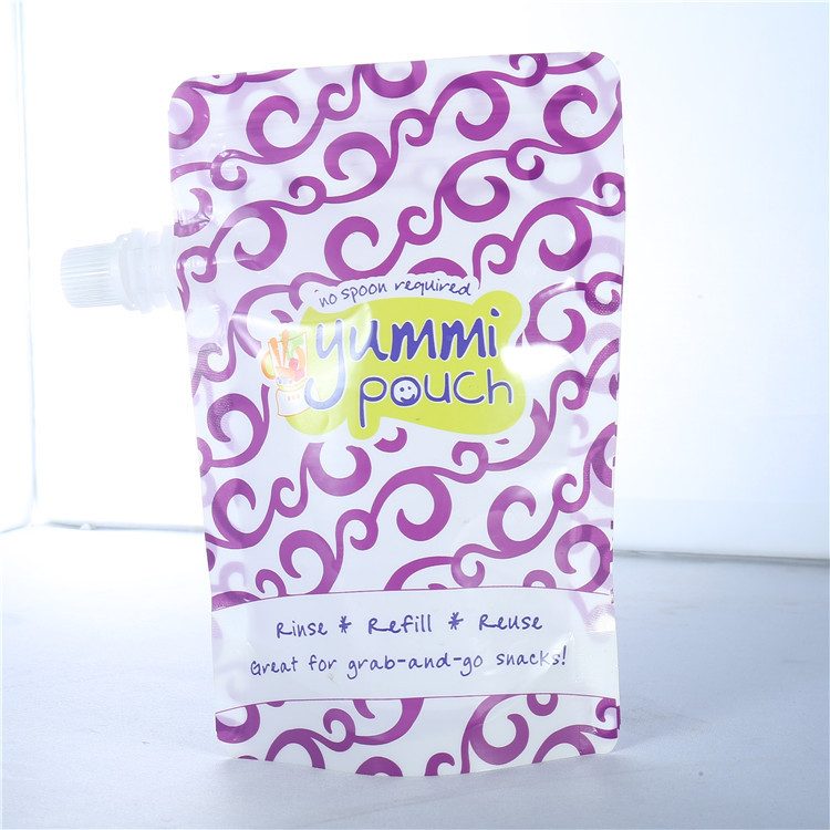 彩印自立吸嘴自封拉链袋 140ml 儿童果冻饮料包装
