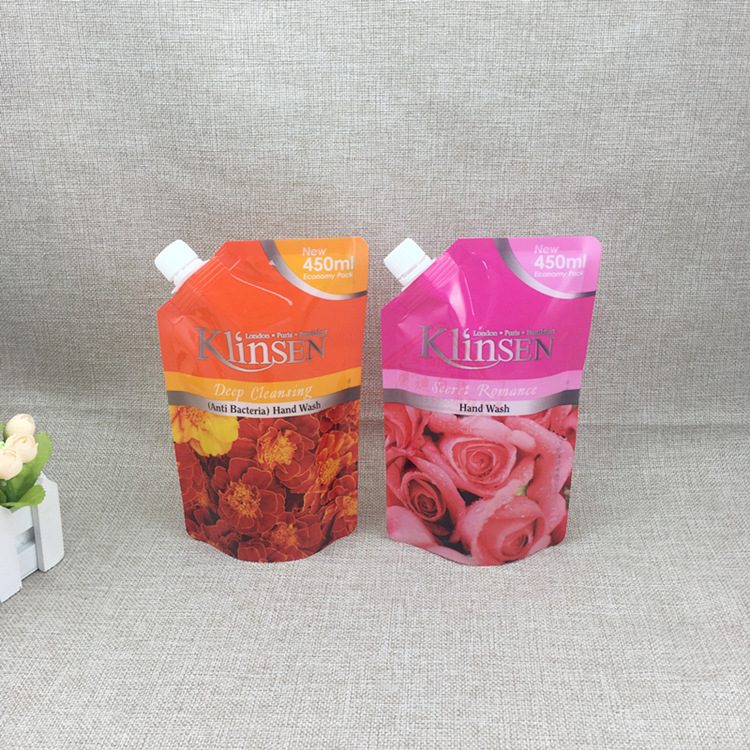 320ml Milky White Spout Pouch for Laundry Detergent & Liquid Soap