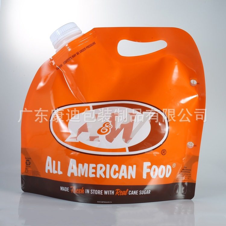 可乐果汁饮料3.9L液体包装袋大口径手提款