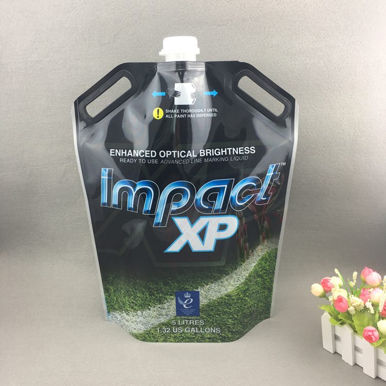 6L双手提液体包装袋 草坪划线漆水性涂料分装定制