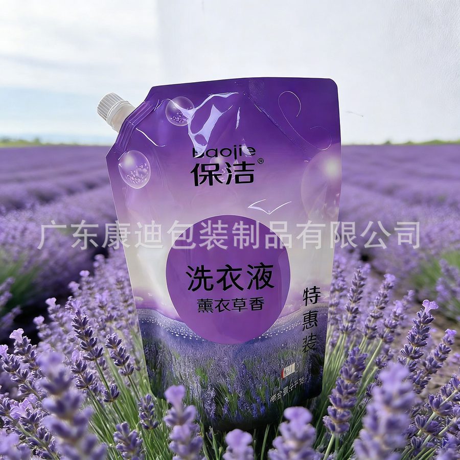 Custom 2kg Stand-Up Spout Pouch for Liquid Soap & Laundry Detergent