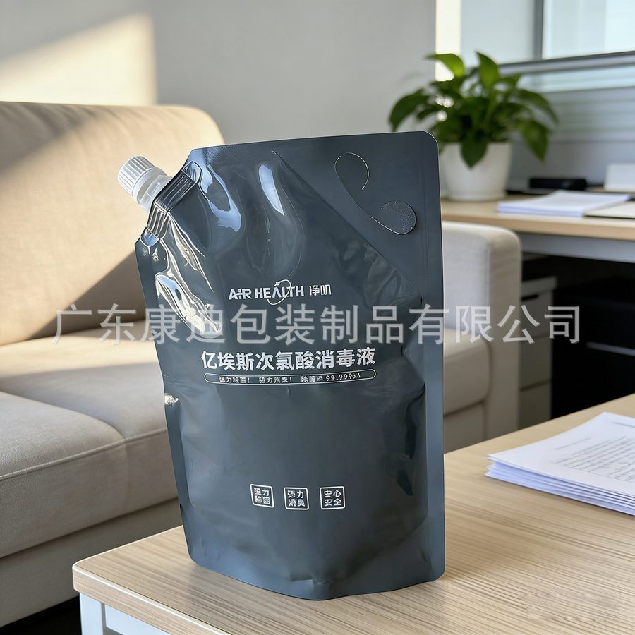 Custom Stand-Up Spouted Soap Pouch for Liquid Detergent and Hand Cream
