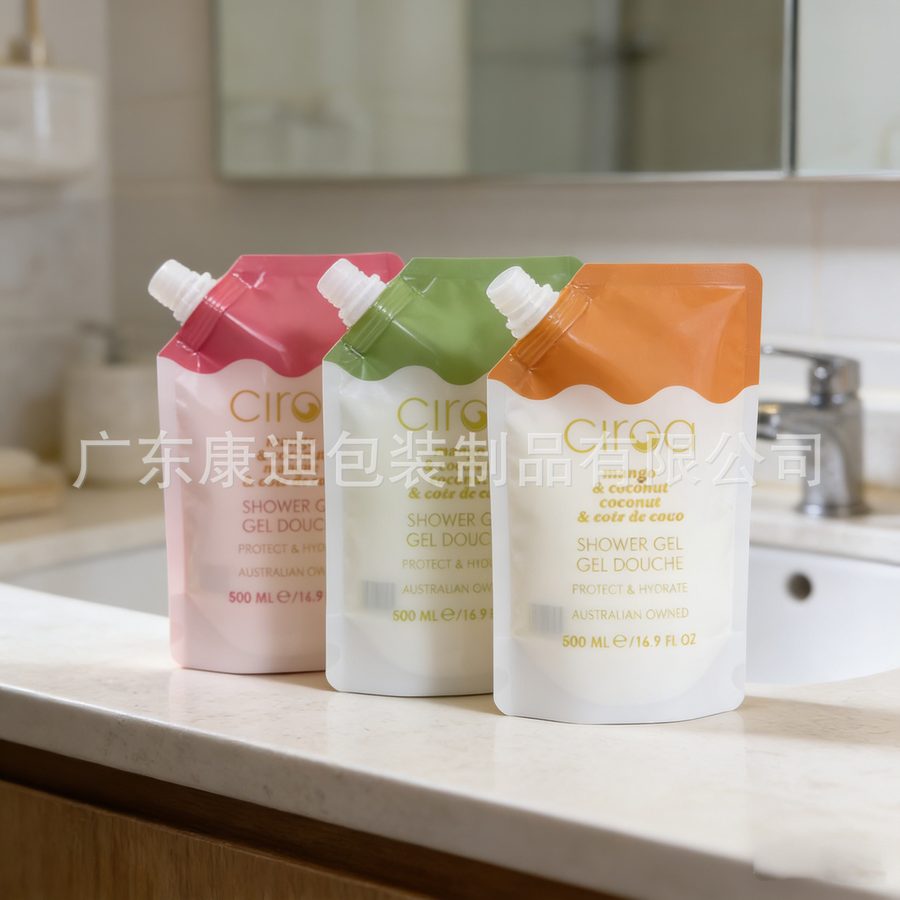 1L吸嘴式皂液袋 洗手液沐浴露补充装定制