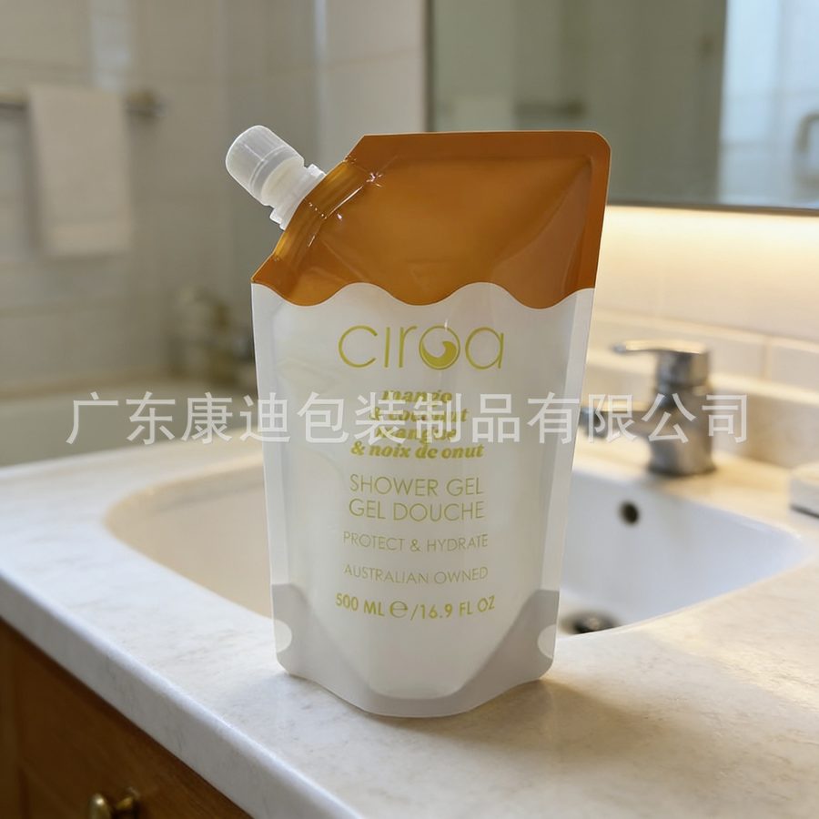 1L吸嘴式皂液袋 洗手液沐浴露补充装定制