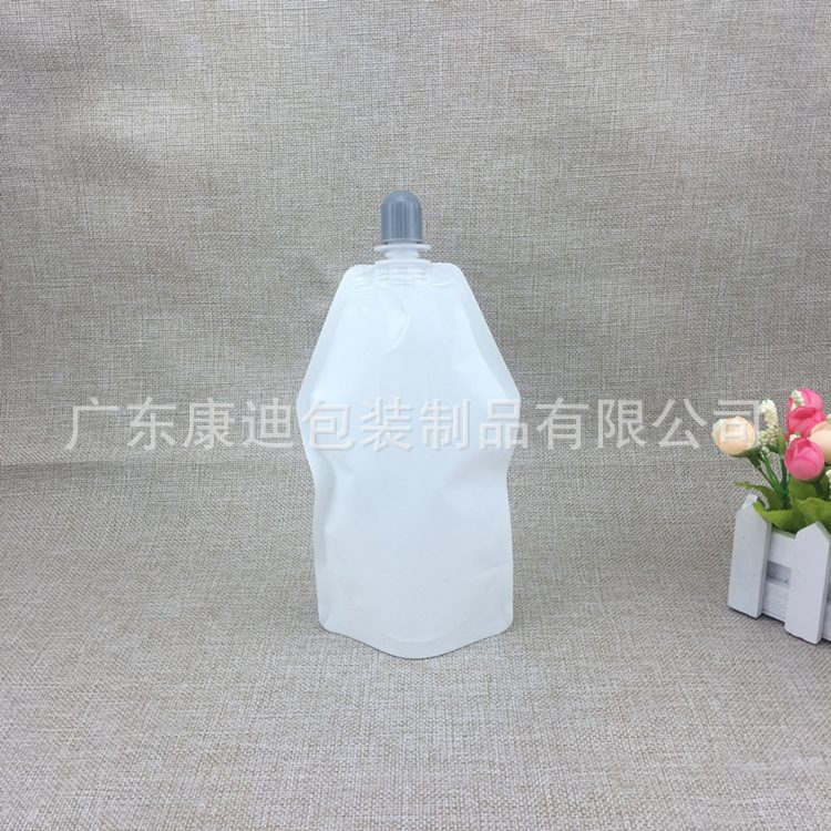 500ml子弹旋盖液体包装袋 纯白烫发膏乳液分装袋