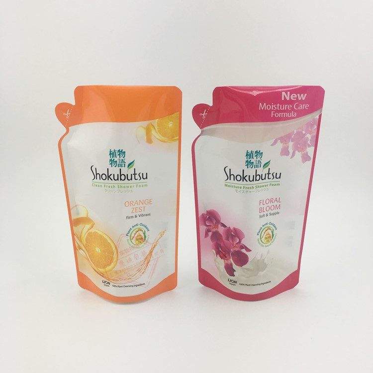 500ml子弹旋盖液体包装袋 纯白烫发膏乳液分装袋