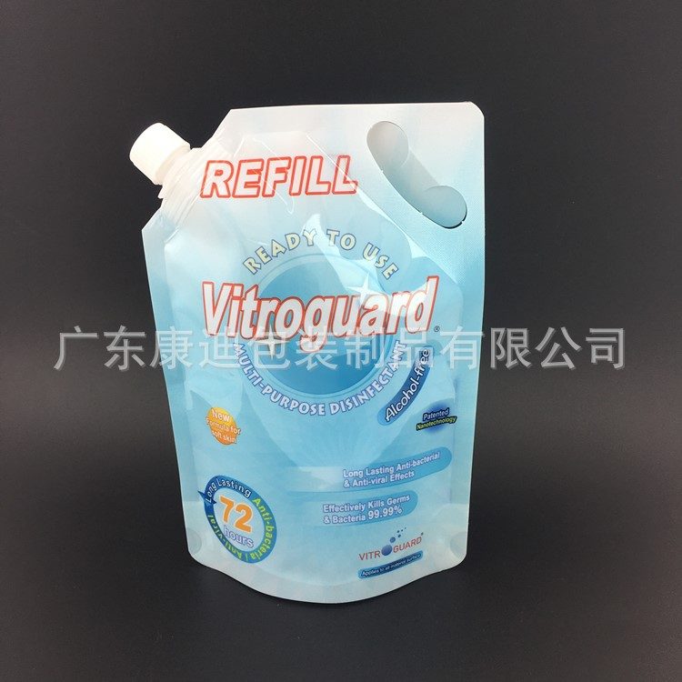 1000ml Clear Spout Pouch for Soap and Concentrated Alcohol Liquid