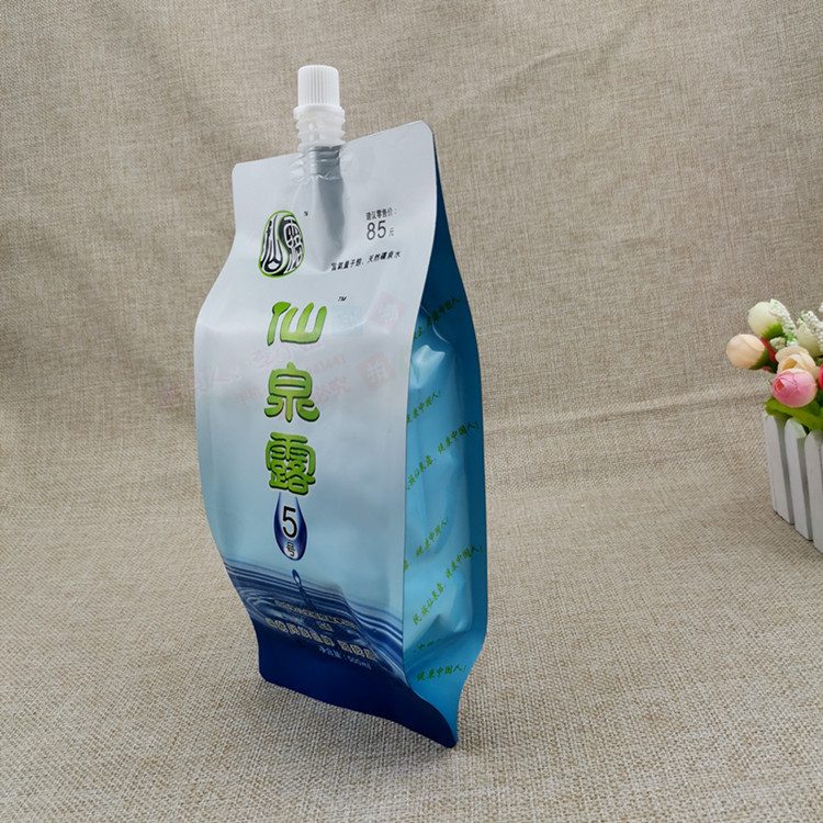 四边封吸嘴铝箔/镀铝袋 富氢水矿泉水液体包装