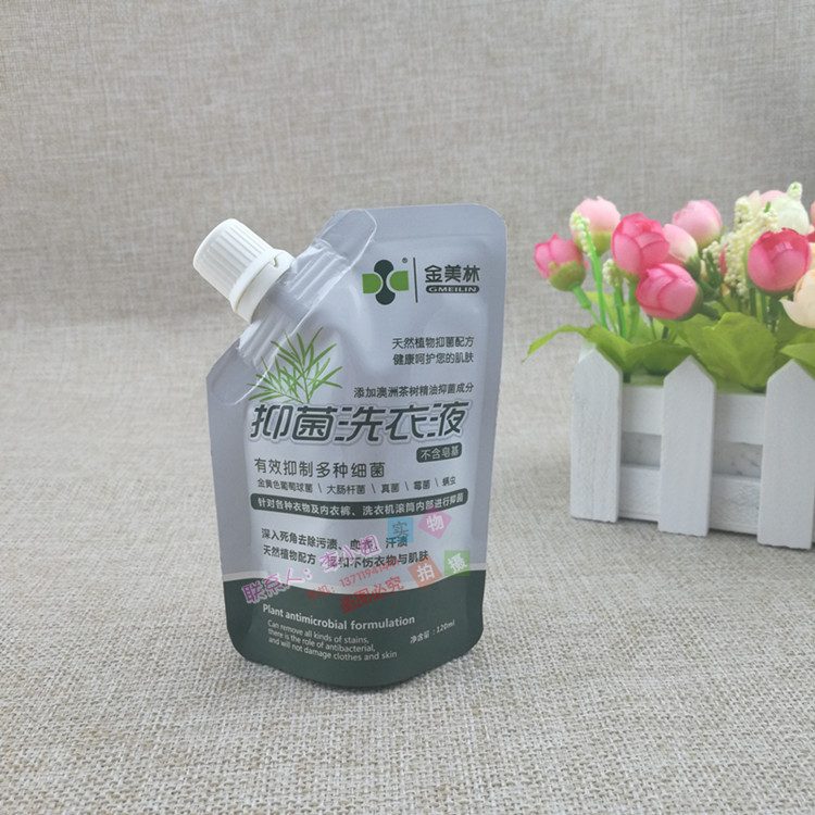 铝箔镀铝袋自立吸嘴款 120ml 洗护液体小样分装定制